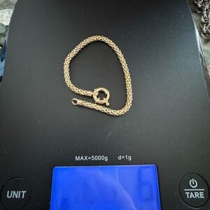 Vintage 14k yellow gold Michael Anthony popcorn bracelet 7”